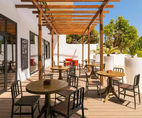 terras van hotel h10 lanzarote princess op lanzarote