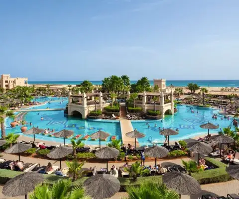 Het riu touareg resort op het eiland kaapverdie