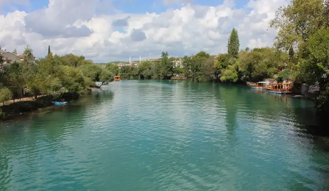 Manavgat rivier in Manavgat
