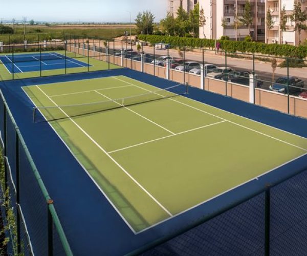 tennisbaan aska lara resort tennis in turkije